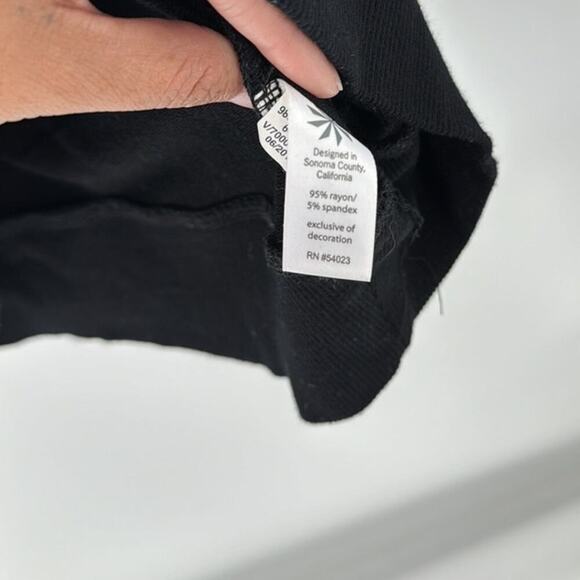 ATHLETA Inner Twist Wrap Pullover Hooded Athletic top athleisure black neutral - Picture 8 of 9